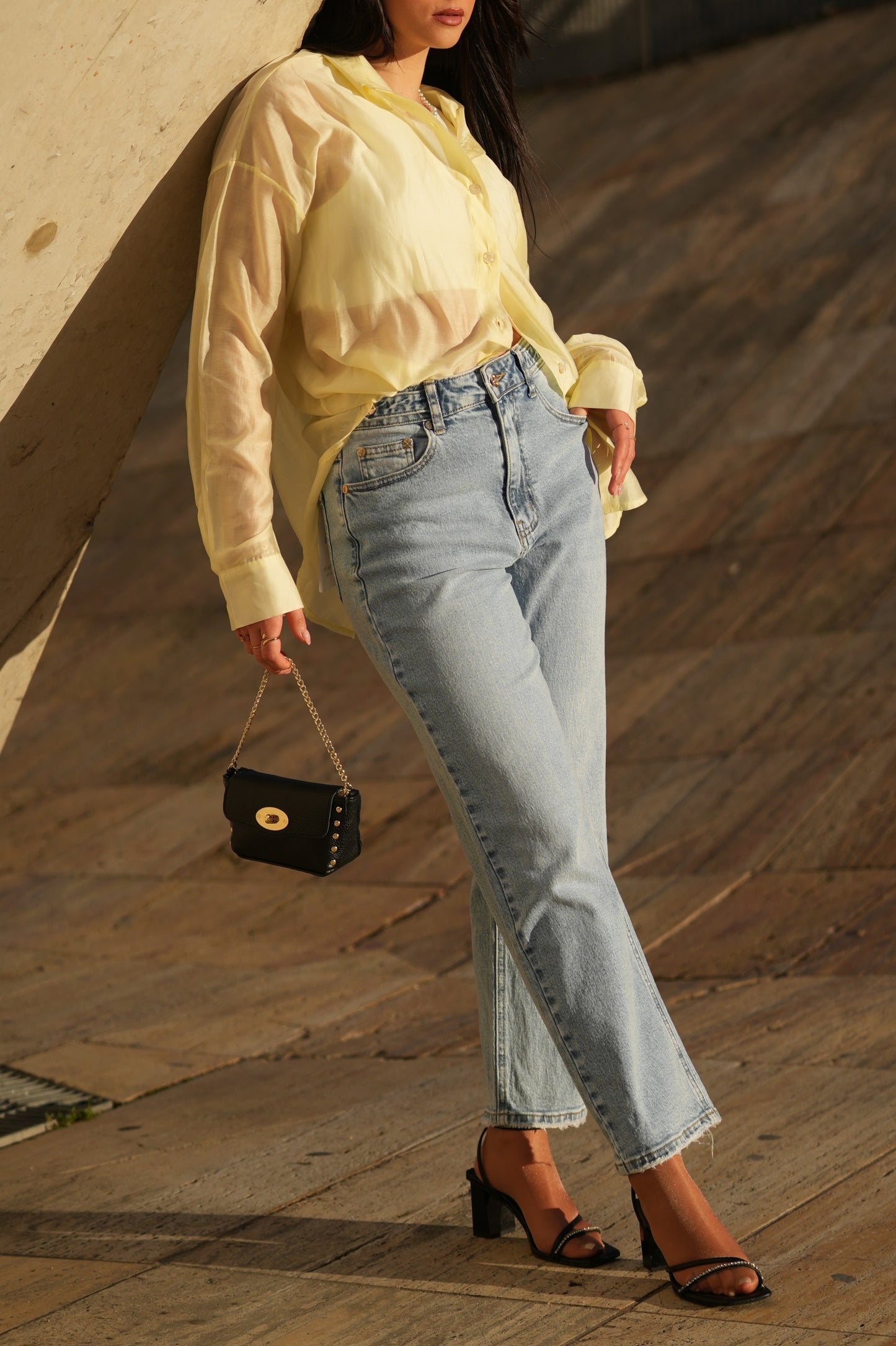 Calça de ganga Queen Hearts