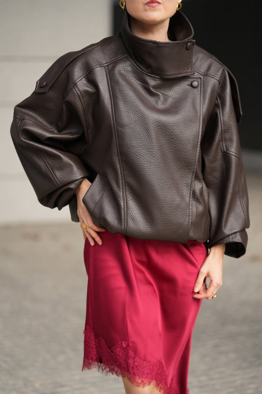 Blusão polipele castanho Viral