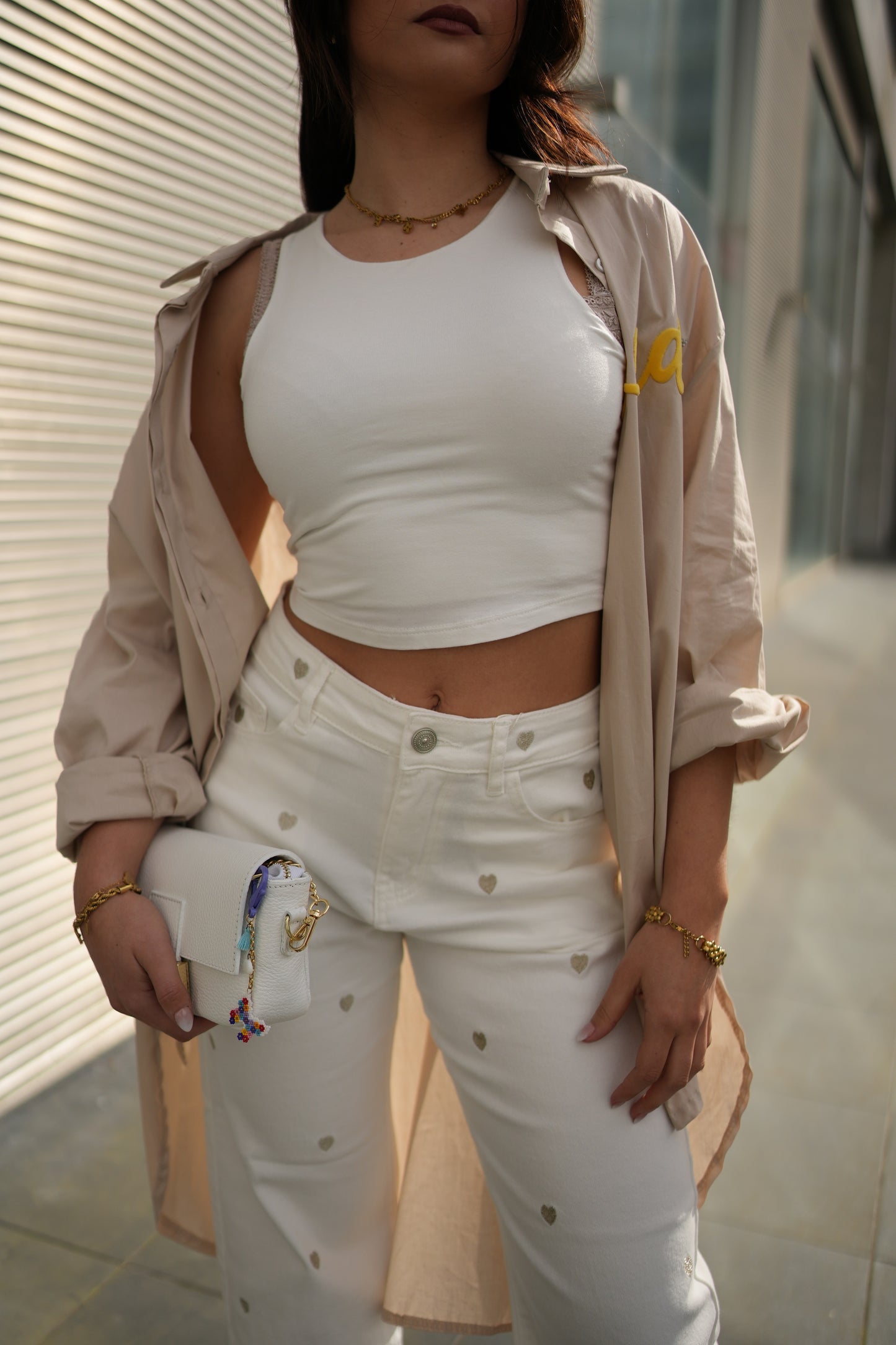 Calças de ganga wide leg