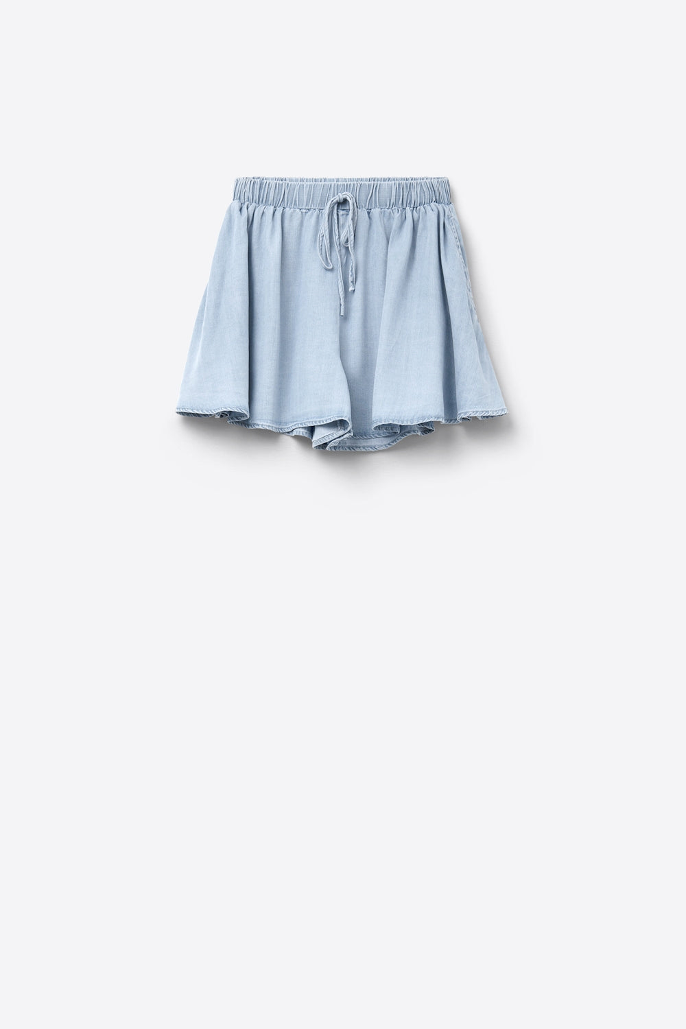 Calções Tencel Flowy em azul