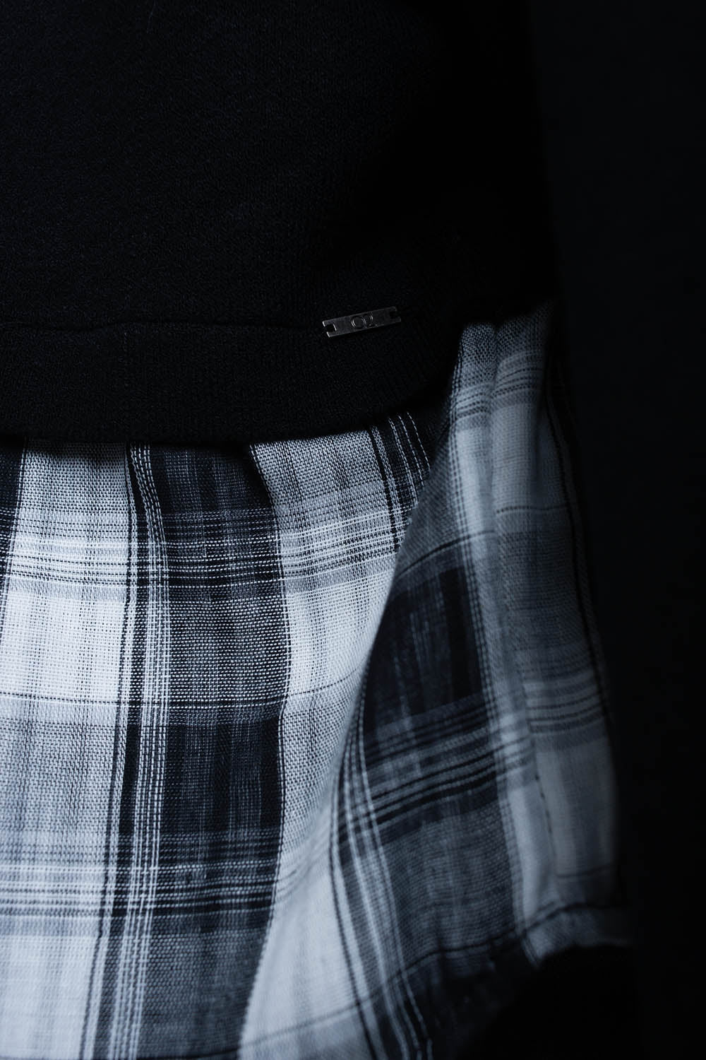 Camisola em camadas preta