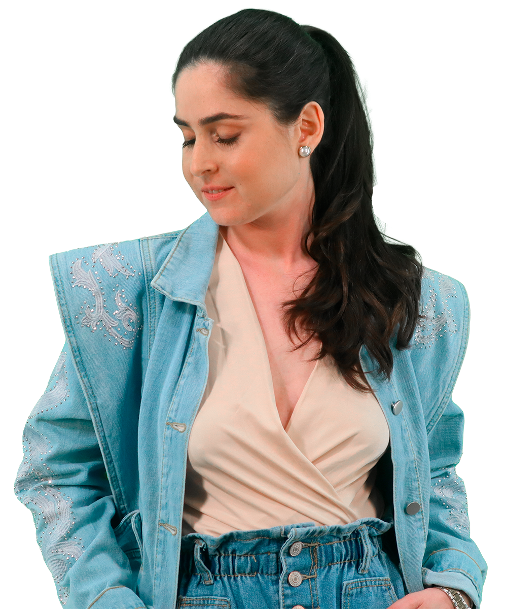 Body com decote em bico