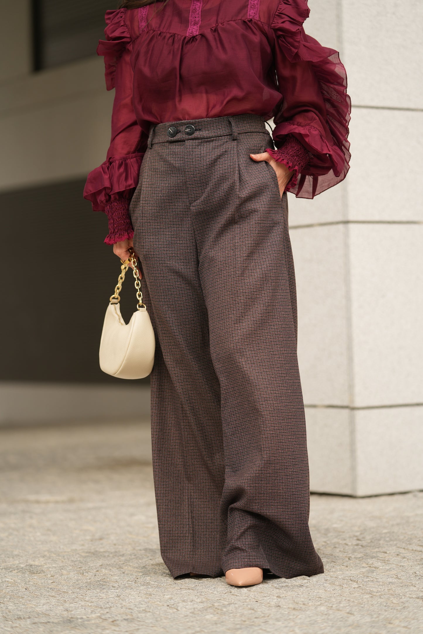 Calças xadrez Lumina