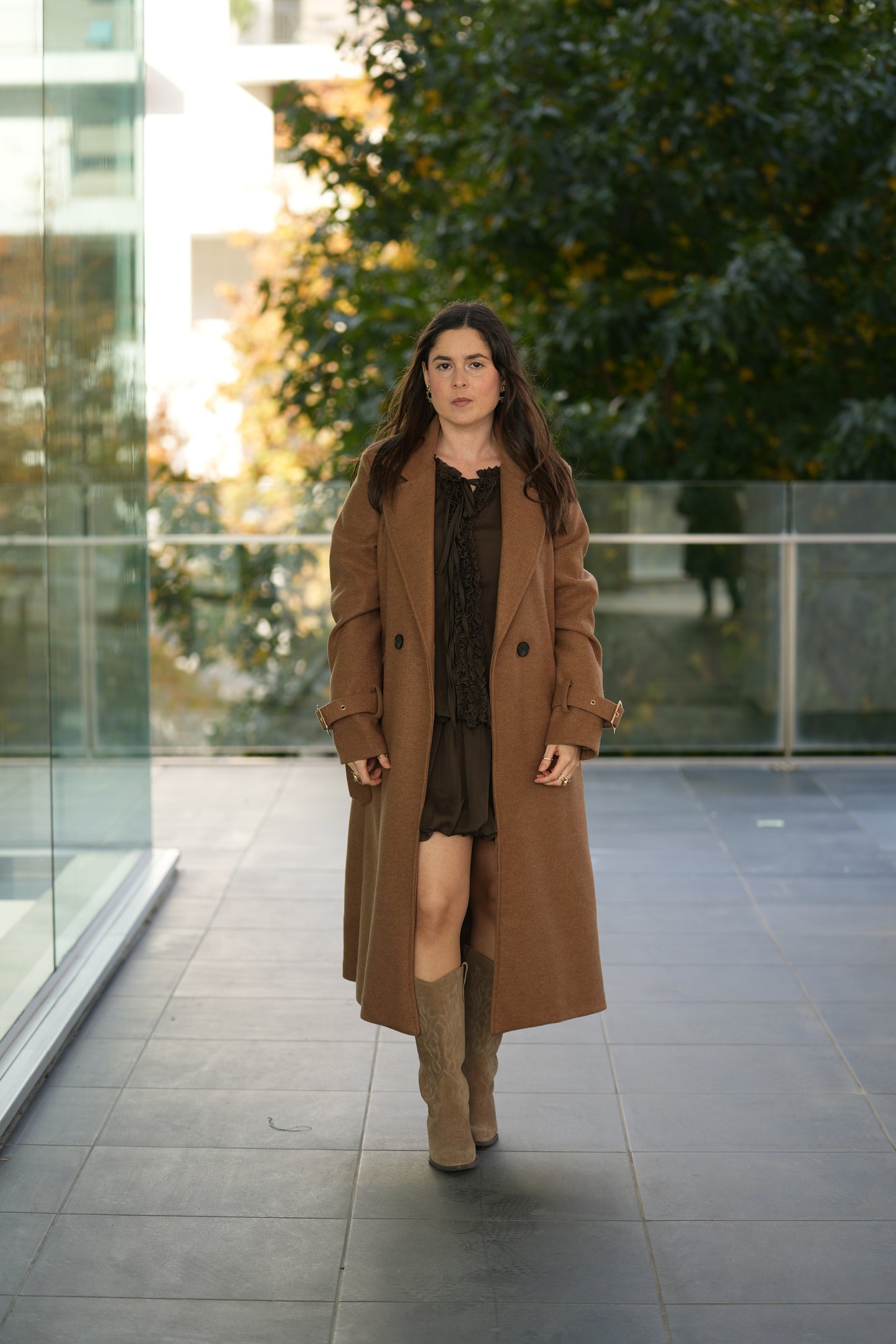 Sobretudo com cinto Elegance