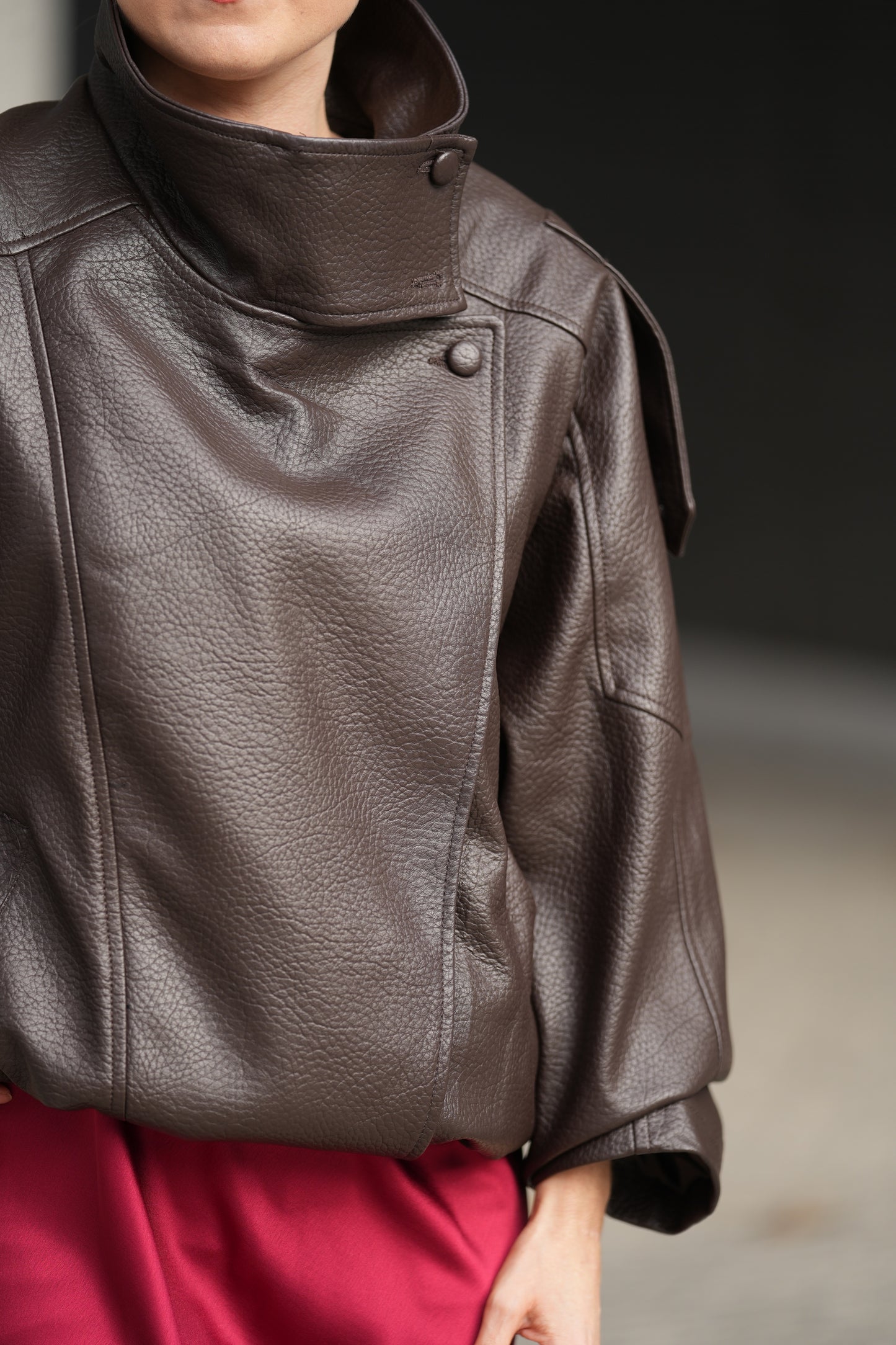 Blusão polipele castanho Viral