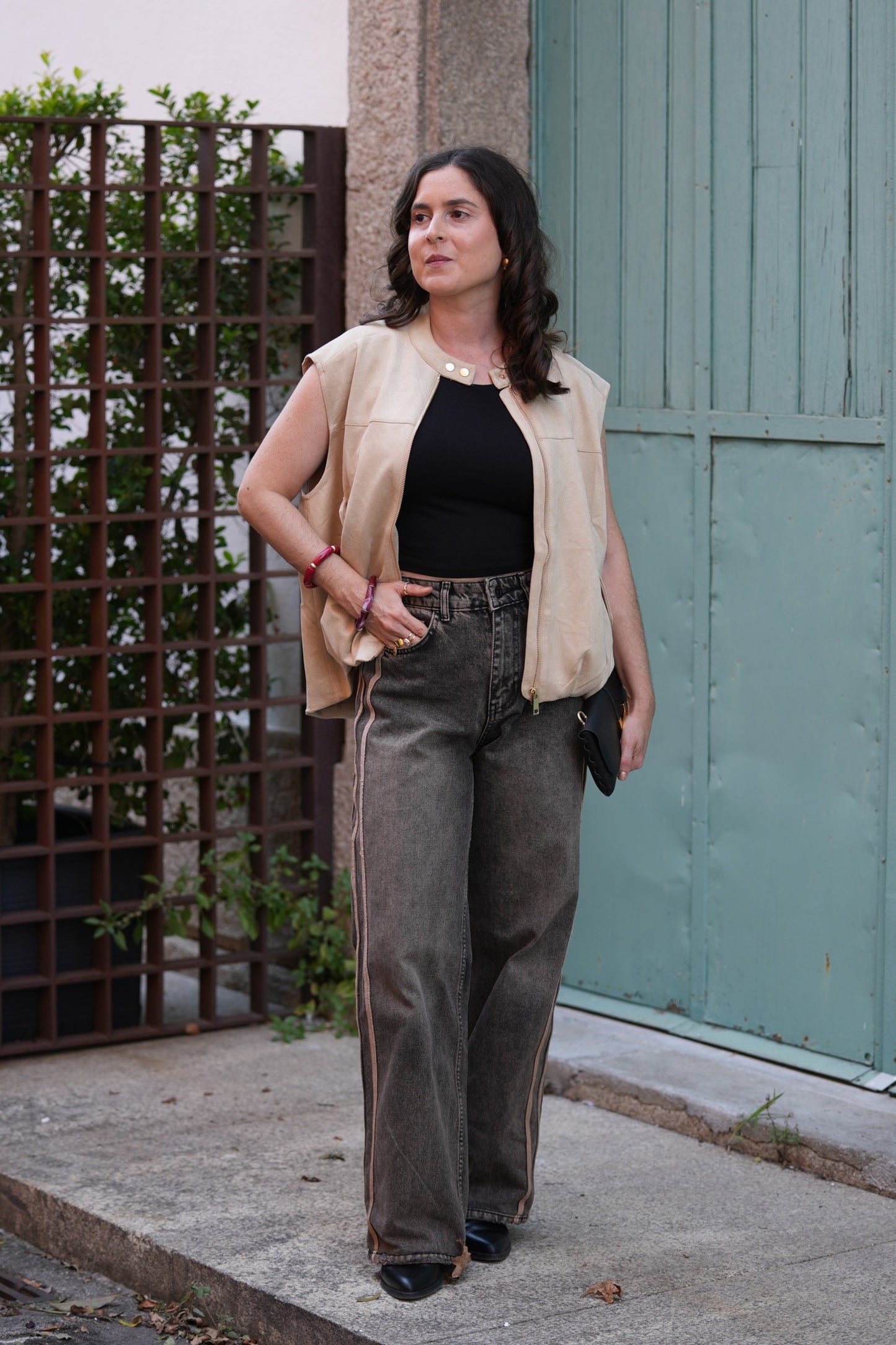 Colete camurça trend