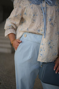 Camisa Blue Flowers