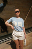 Malha New York azul