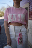 Malha New York rosa