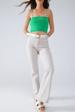 bEIGE Calças de ganga skinny com pormenor de bolso à frente