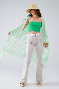 bEIGE Calças de ganga skinny com pormenor de bolso à frente