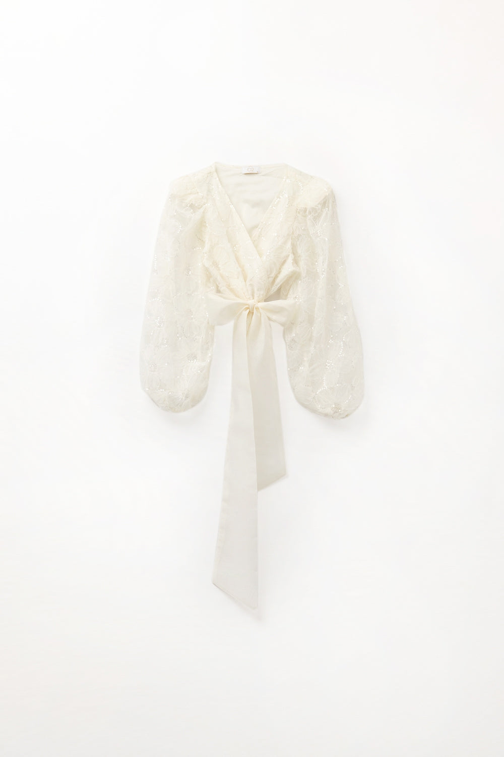 Q2 blusa de renda com lantejoulas