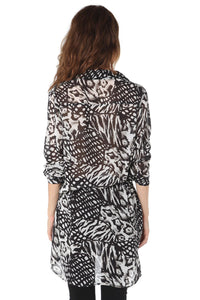 Camisa comprida estampada