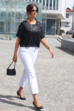 Calça de ganga branca