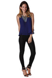 Calça preta skinny de cintura alta com alta qualidade