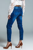 Calças de ganga Basic Super Skinny em lavagem média