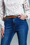 Calças de ganga Basic Super Skinny em lavagem média