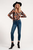 Calças de ganga push up esticada skinny
