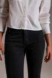 Calças de ganga skinny básica em preto