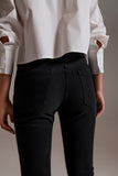 Calças de ganga skinny básica em preto
