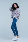 Calças de ganga skinny com listra lateral strass