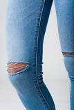 Calças de ganga Skinny com rasgões