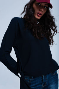 Camisa azul de nó
