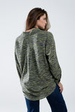 Camisa com estampado de zebra em verde