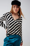 Camisa com riscas oversized