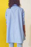 Camisa oversized azul claro