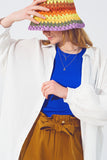Camisa Solta Texturizada em Branco