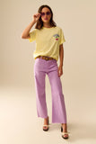 Camiseta amarela com estampa do Mercado La Cerise em Saint-Tropez