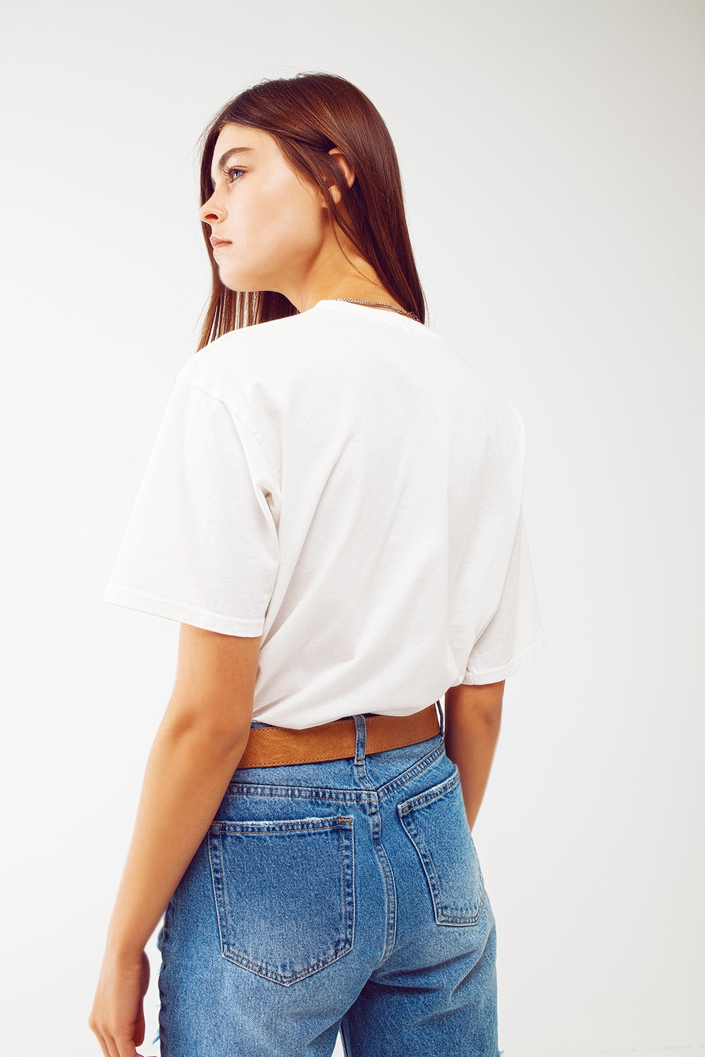 Camiseta com o texto Dallas Texas em branco