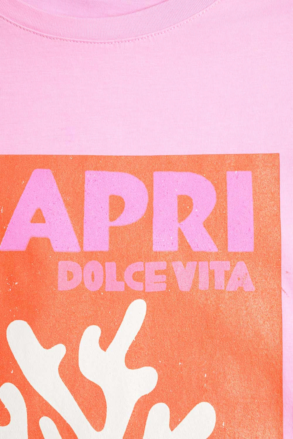 Camiseta Dolce Vita Baby Pink Capri Feita na Itália