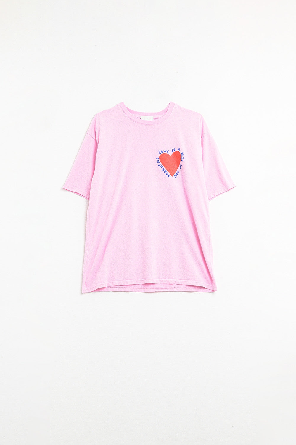 Q2 Camiseta Rosa Com Amor é um Beijo na Testa