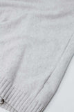 Camisola bege solta com mangas justas