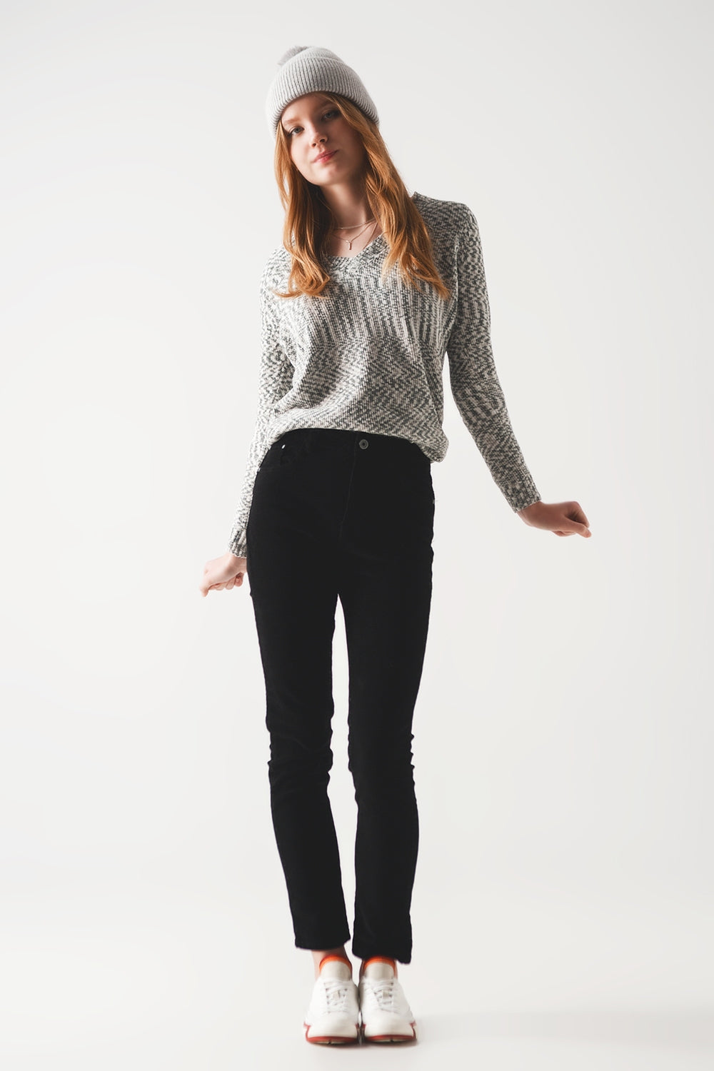 Camisola Chenille em preto