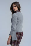 Camisola cinza brilhante