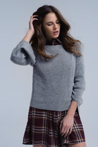 Q2 Camisola cinza brilhante