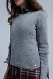 Camisola cinza brilhante