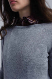 Camisola cinza brilhante