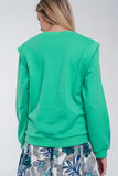 Camisola com detalhes do ombro