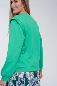Camisola com detalhes do ombro
