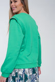 Camisola com detalhes do ombro