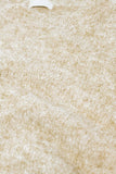 camisola de malha macia de corte padrão em bege