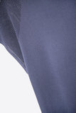 Camisola de manga curta azul-marinho com malha no ombro