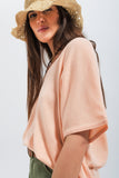 Camisola de manga curta em rosa
