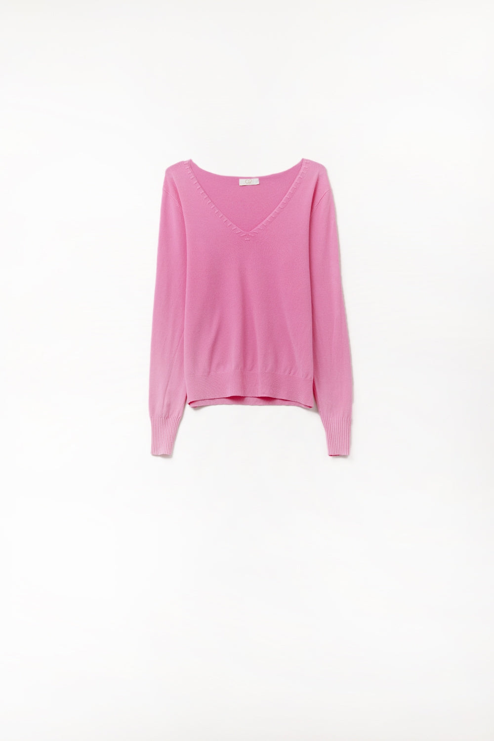 Q2 Camisola fuschia com decote em V