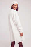 cardigan de gola oversized em branco