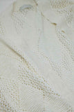 Cardigan longo de malha creme